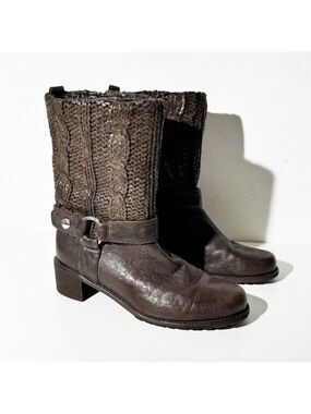Stuart Weitzman Moto Boot Brown size 6